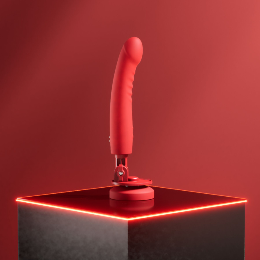Смарт-міні секс-машина Lovense Mission 2 Vibrating suction cup dildo, 6500 вібрацій/хв, Touch Sense фото 9