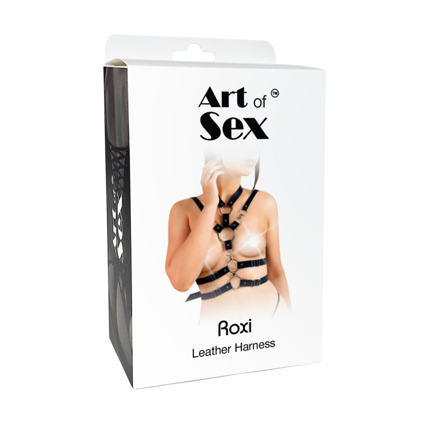 Сексуальна портупея жіноча Art of Sex - Roxi, розмір XS-2XL, колір чорний фото 5