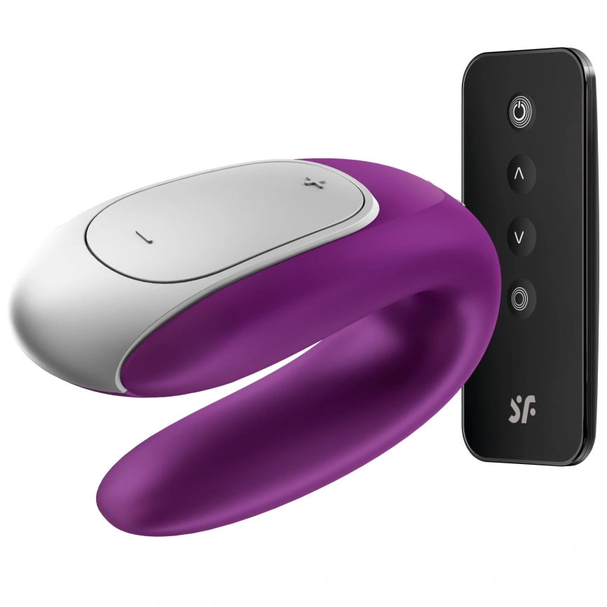 Смарт-вибратор для пар Satisfyer Double Fun (Violet) с пультом ДУ фото 1