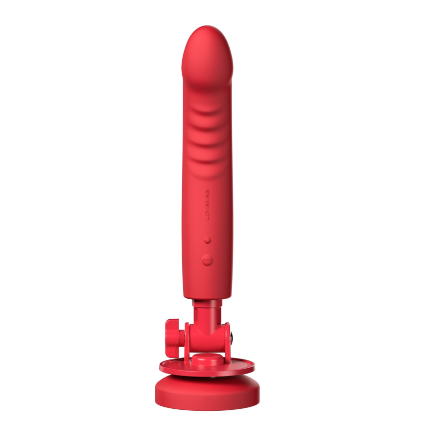 Смарт-міні секс-машина Lovense Mission 2 Vibrating suction cup dildo, 6500 вібрацій/хв, Touch Sense фото 1