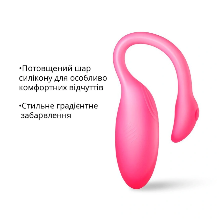 Смарт-виброяйцо Magic Motion Flamingo Max Pink 2 в 1: виброяйцо и тренажер Кегеля, 10 режимов фото 19