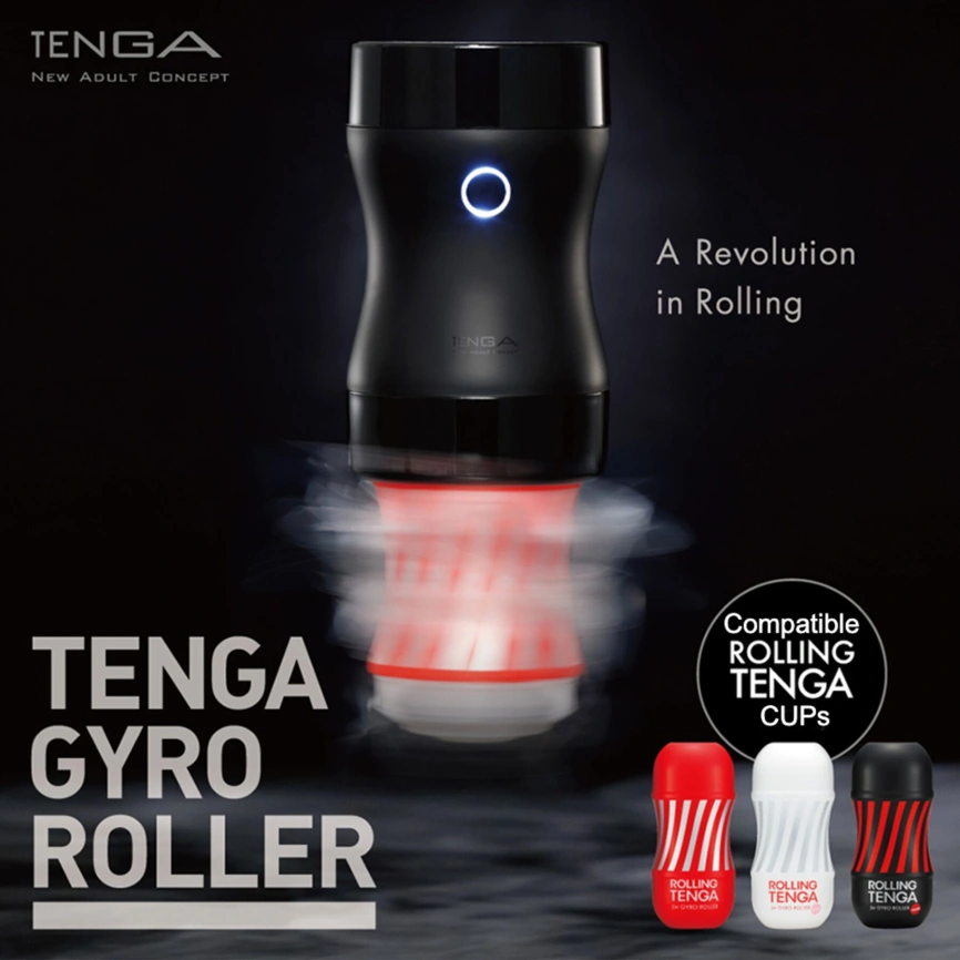 Мастурбатор Tenga Rolling Tenga Gyro Roller Cup Strong, новый рельеф для стимуляции вращением фото 3