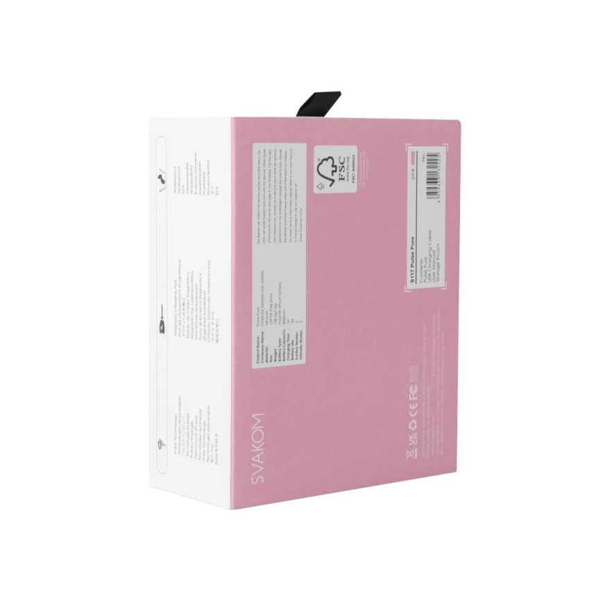 Вакуумний кліторальний стимулятор Svakom Pulse Pure Pale Pink, 5 режимів, 5 інтенсивностей у кожному фото 9