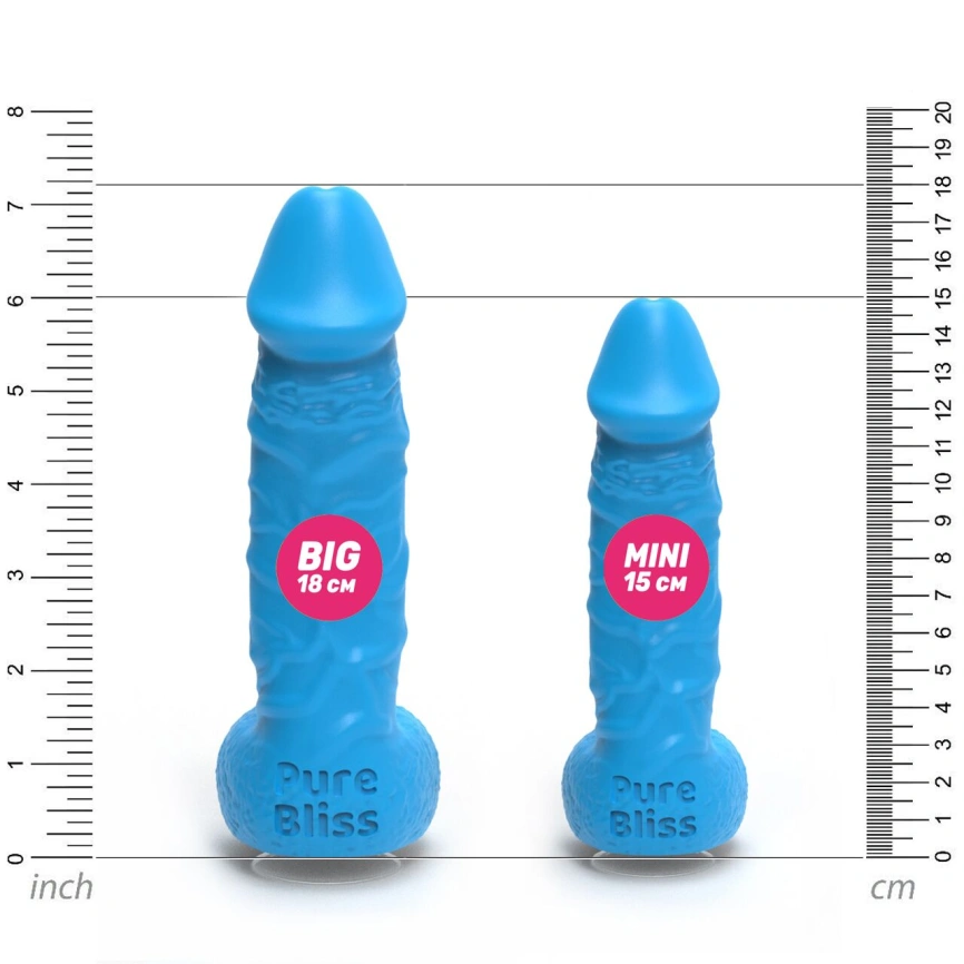 Мыло в форме пениса Pure Bliss BIG Blue, крафтовое мыло-член, натуральное фото 5