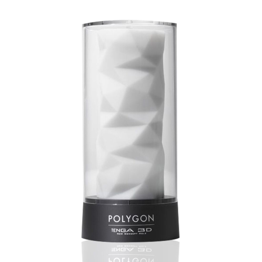 Мастурбатор Tenga 3D Polygon, дуже ніжний, з антибактеріального еластомеру зі сріблом фото 1