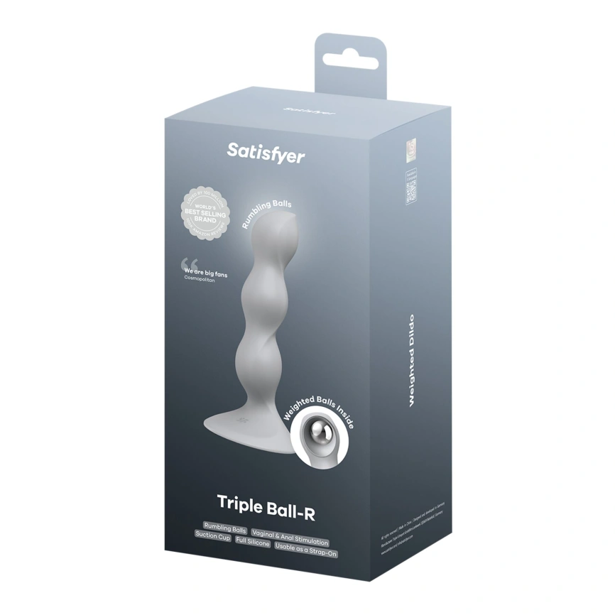 Анальный стимулятор-бусины Satisfyer Triple Ball-R Grey фото 6