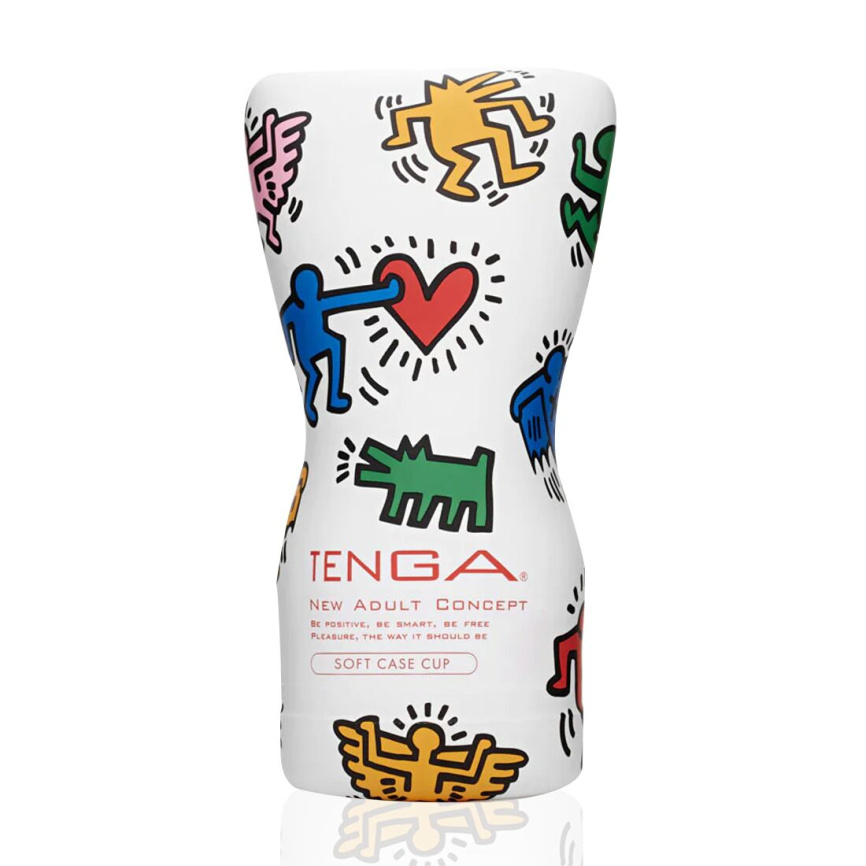 Мастурбатор Tenga Keith Haring Soft Case Cup (м’яка подушечка) стисний фото 1