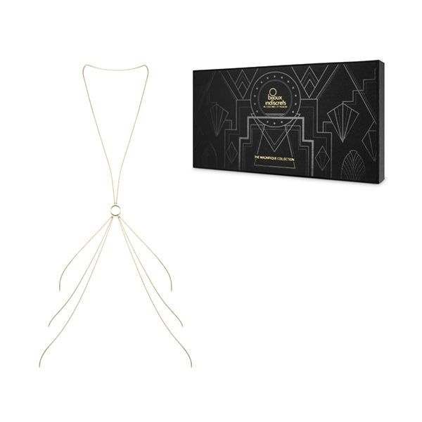 Ланцюжок для тіла Bijoux Indiscrets Magnifique 8 Body Chain - Gold, прикраса для тіла фото 4