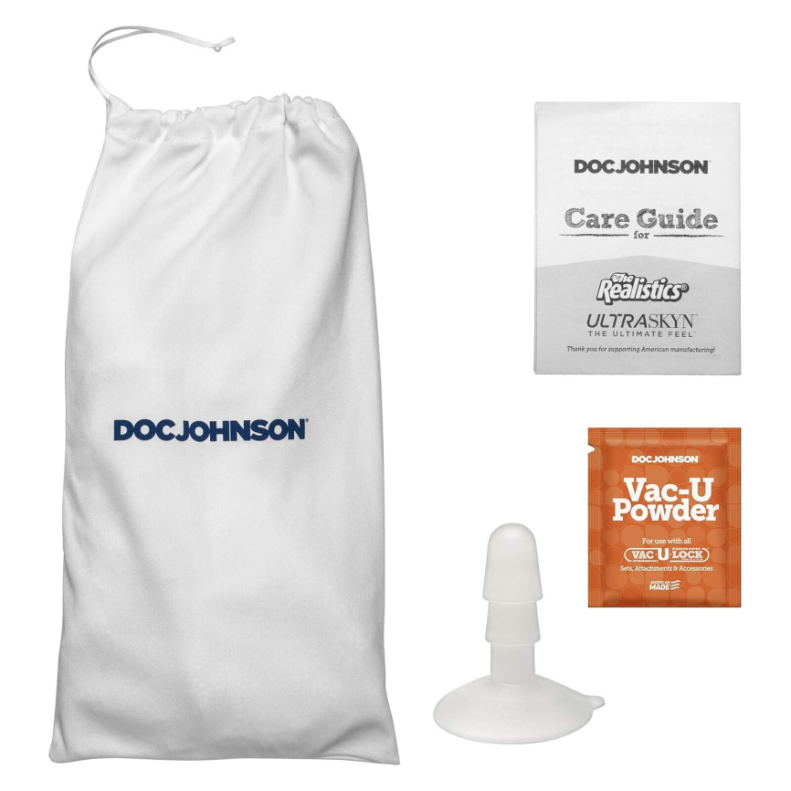Фалоімітатор, що кінчає Doc Johnson The Realistic Cock ULTRASKYN - Squirting 9,5 Inch Vanilla фото 3