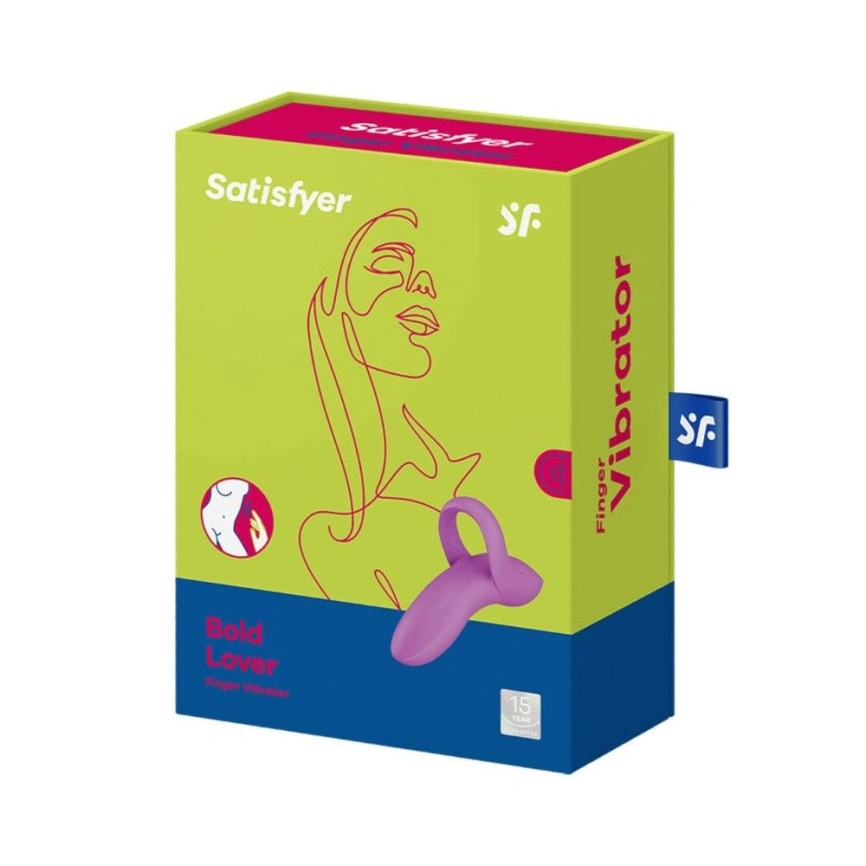 Вибратор на палец Satisfyer Bold Lover Dark Pink, гибкий фото 4