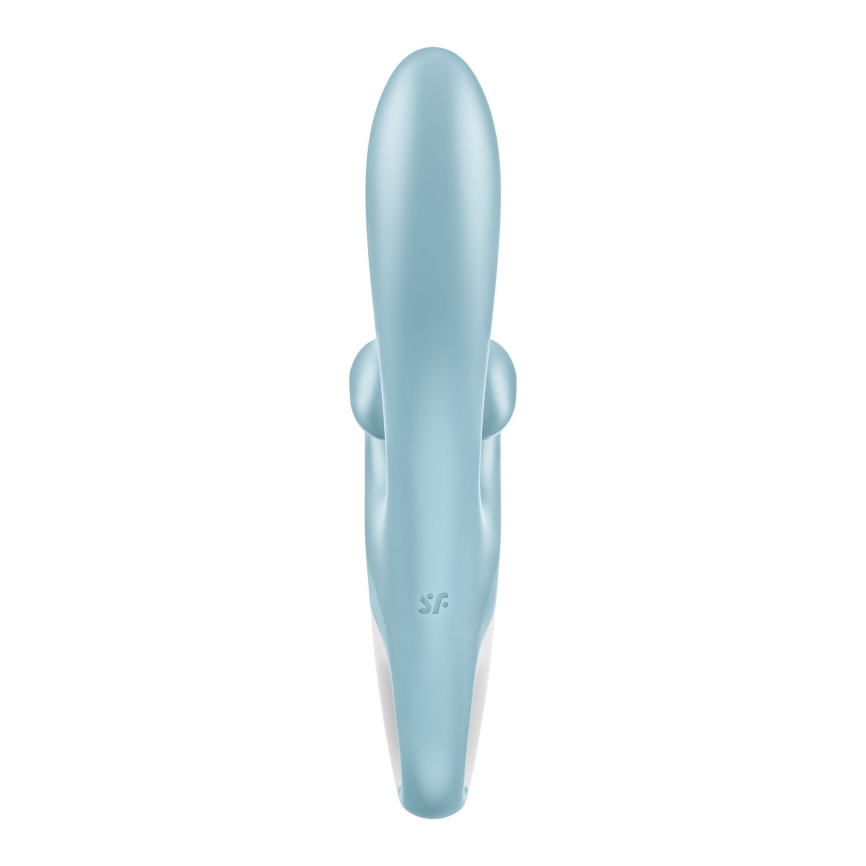 Вібратор-кролик Satisfyer Touch Me Blue, подвійний відросток, 3 потужні мотори фото 3