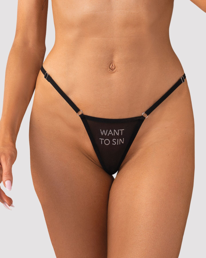 Набір трусиків Obsessive Violami 5-pack thong S/M фото 4