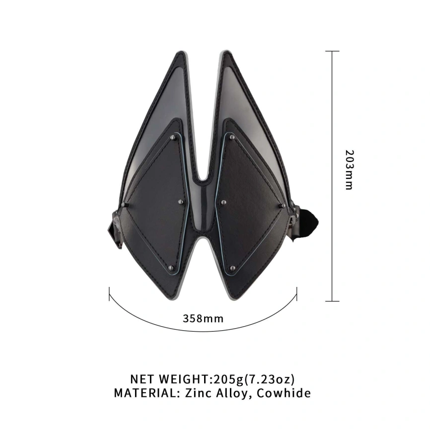 Маска на глаза LOCKINK Vixen Blindfold, черная, натуральная кожа, регулируемый объем фото 2