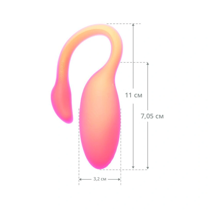 Смарт-виброяйцо Magic Motion Flamingo Max Orange 2 в 1: виброяйцо и тренажер Кегеля, 10 режимов фото 18