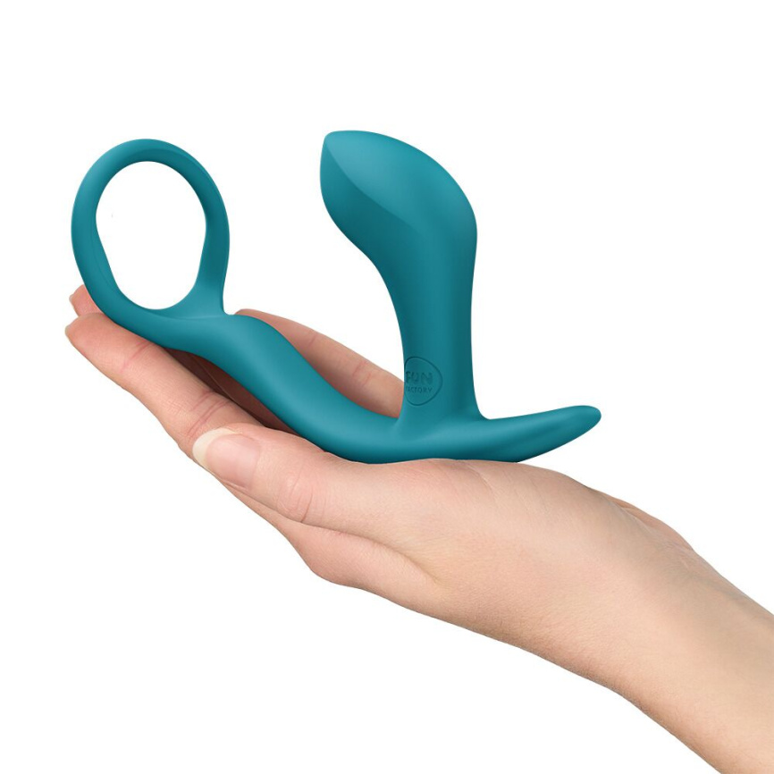 Анальна пробка з ерекційним кільцем Fun Factory BOOTIE RING Bottle Green фото 5