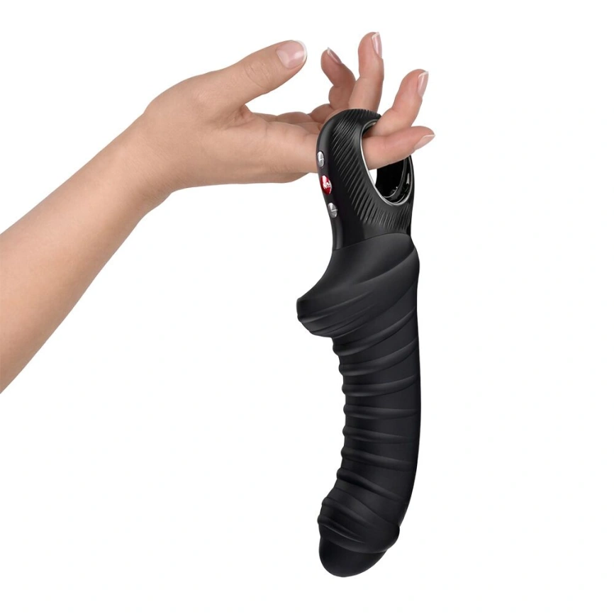 Вибратор для точки G Fun Factory TIGER Black, ребристый, подходит для анальной стимуляции фото 3