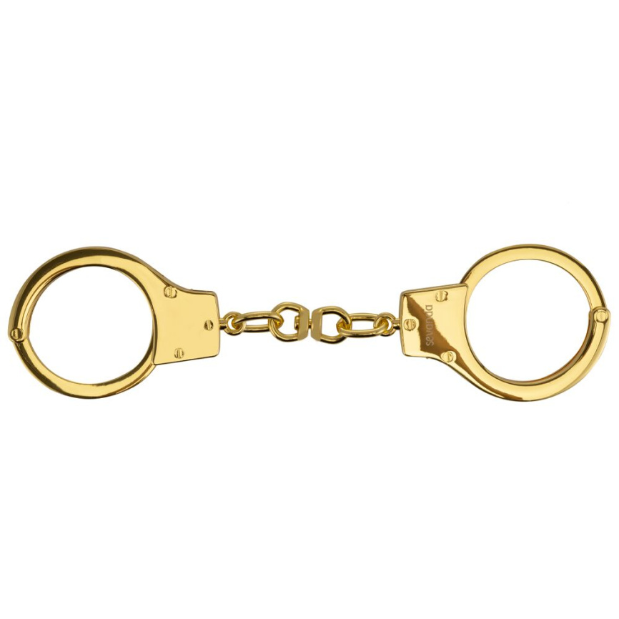 Наручники LOCKINK Pretty-sub Handcuffs, золотисті, металеві, можна відкрити без ключа фото 6