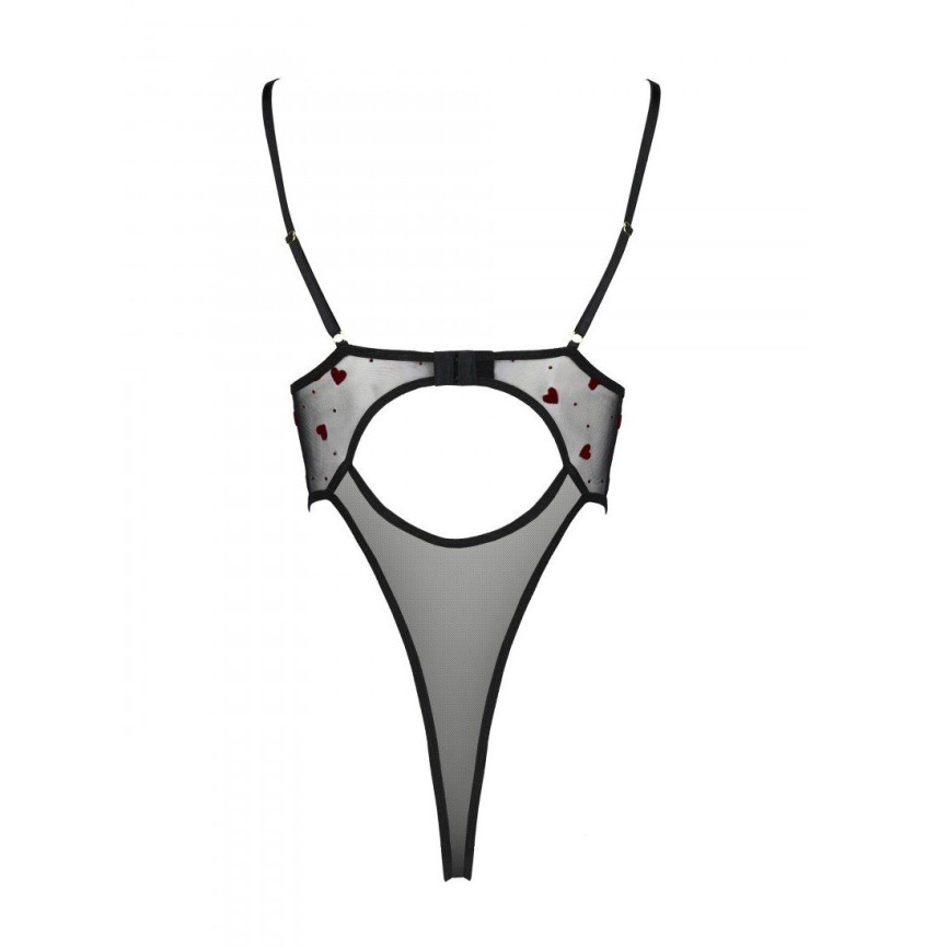 Еротичний боді з малюнком Passion LOVELIA BODY S/M, black фото 6