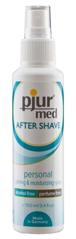 Увлажняющий спрей после бритья pjur med After Shave Spray 100 мл, без спирта, с витамином B5 и алоэ фото 1