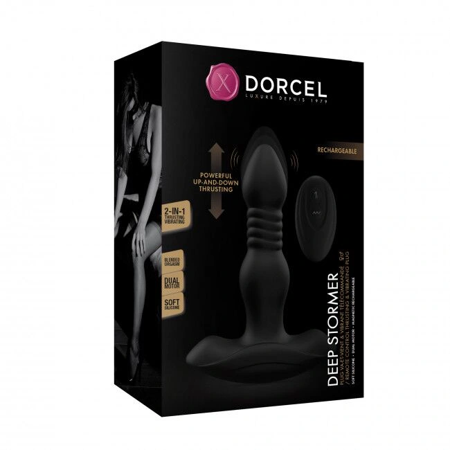 Анальная пробка с вибрацией и пульсацией Dorcel DEEP STORMER фото 6