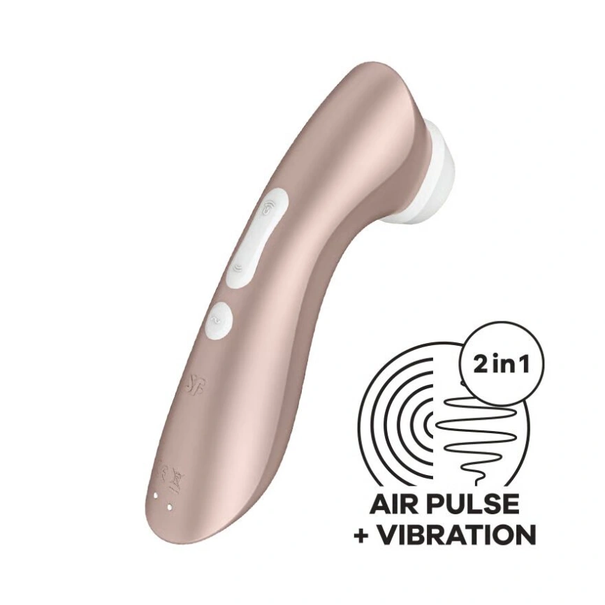 Вакуумный клиторальный стимулятор Satisfyer Pro 2+ Vibration с вибрацией фото 4