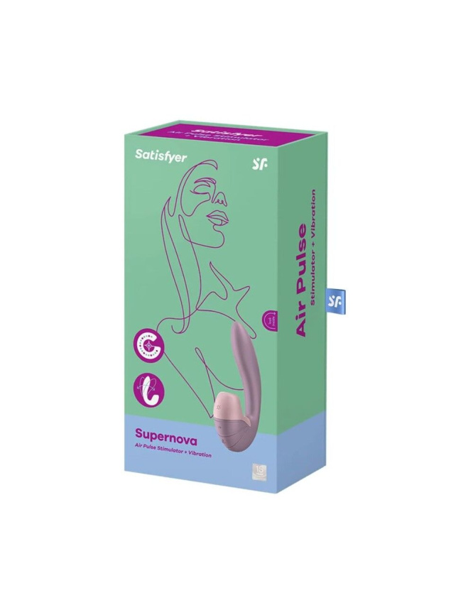 Вакуумний вібратор Satisfyer Supernova Old Rose, 2 положення стовбура фото 3