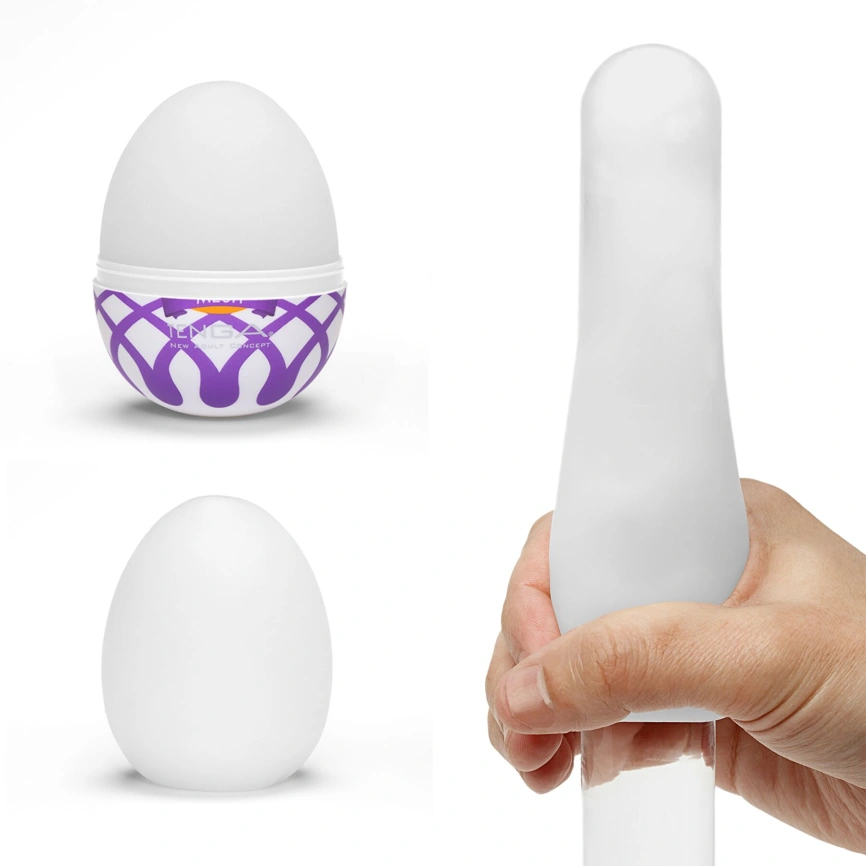 Мастурбатор-яйцо Tenga Egg Mesh с сетчатым рельефом фото 3