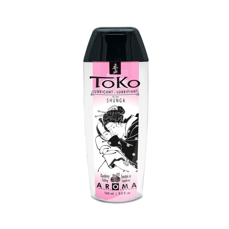 Лубрикант на водній основі Shunga Toko AROMA – Raspberry (165 мл), не містить цукру фото 1