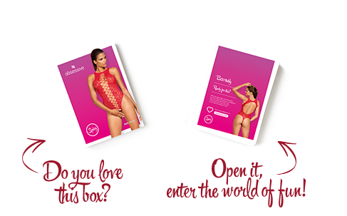 Ажурний бодістокінг із ефектом шнурівки Obsessive B120 teddy red S/M/L, червоний фото 7