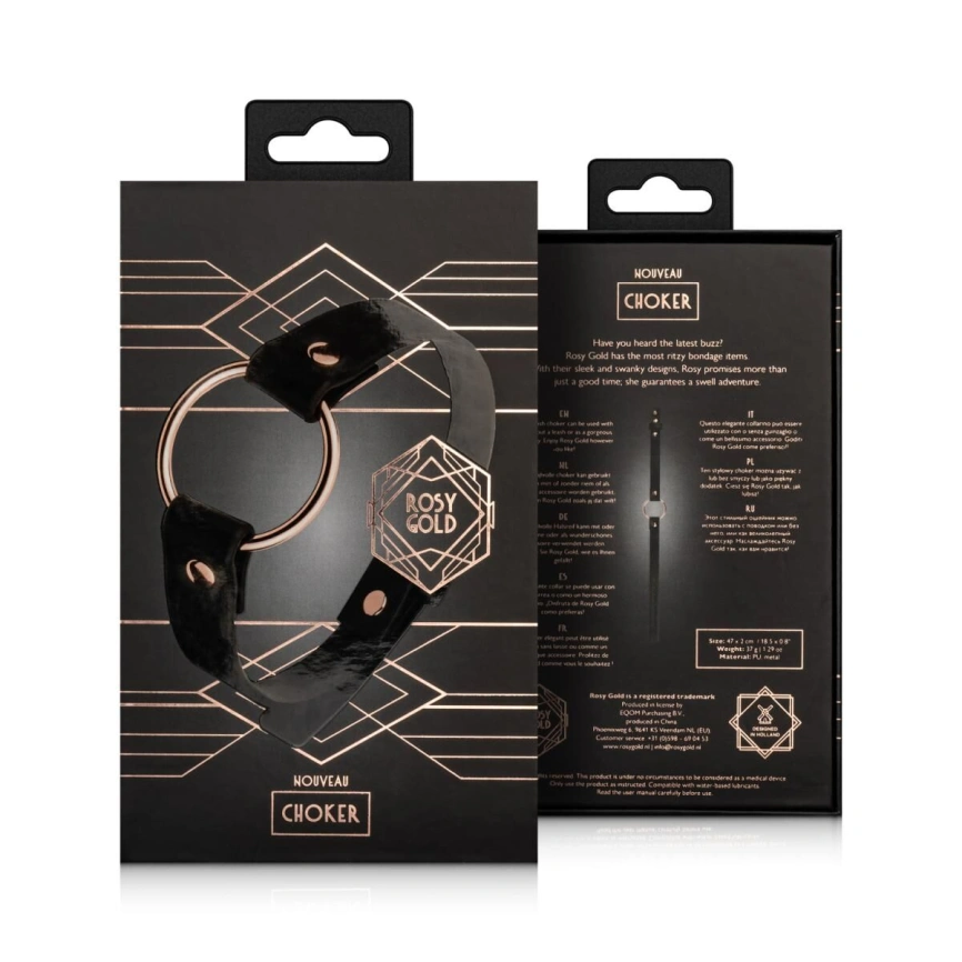 Чокер Rosy Gold - Choker - Black фото 5