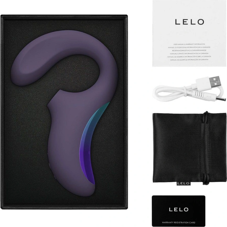 Клиторально-вагинальный звуковой стимулятор LELO Enigma WAVE Cyber Purple, 3 типа стимуляции фото 5