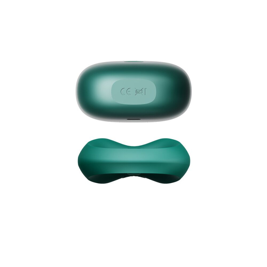 Ерекційне смарт-віброкільце Zalo Apis Turquoise Green, до 4 годин роботи, зарядний кейс фото 12