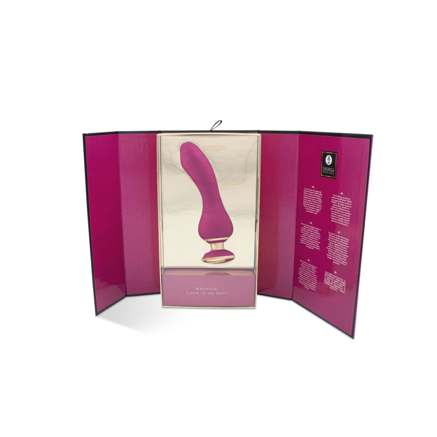 Вібратор для точки G Shunga Sanya Raspberry, гнучкий стовбур фото 5