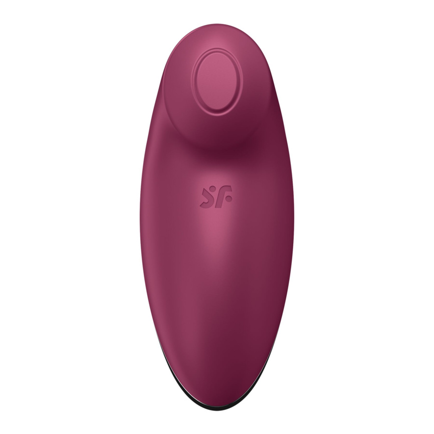 Вібростимулятор-пульсатор Satisfyer Tap & Climax 2 Red, ефект постукування пальцем фото 3