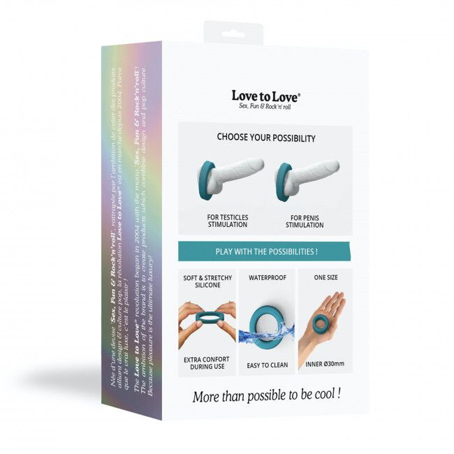 Ерекційне кільце широке Love To Love COOL RING - TEAL ME фото 7