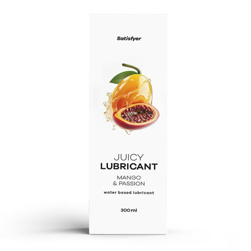 Лубрикант на водній основі Satisfyer Juicy Lubricant Mango & Passion water based 300 мл фото 1