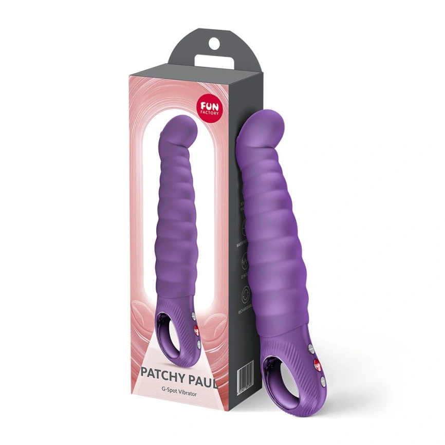 Вибратор точки G Fun Factory PATCHY PAUL Dark Violet, гибкий, 12 режимов фото 4