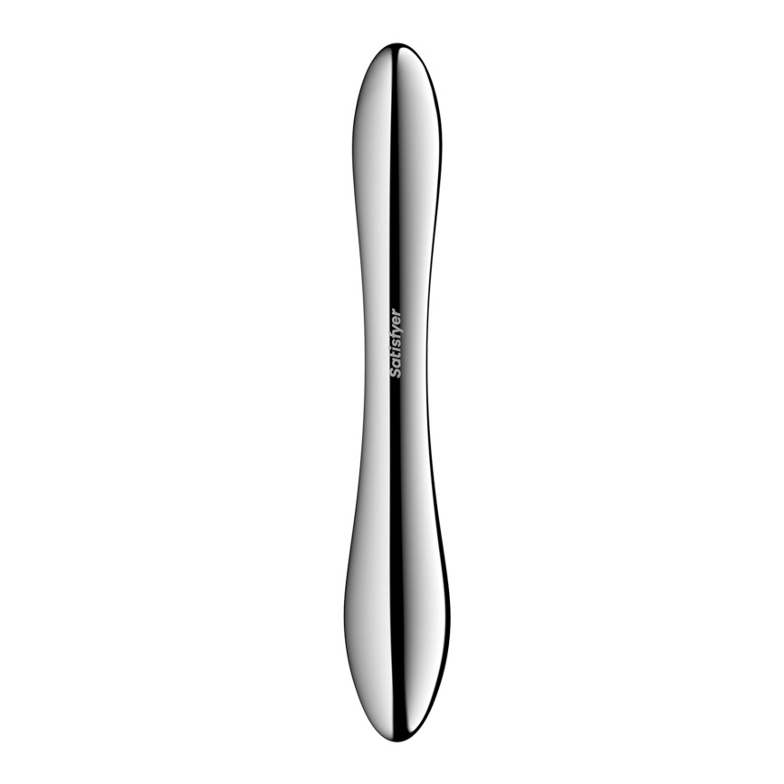 Металевий дилдо Satisfyer Pure Gravity 1, двосторонній, можна нагрівати й охолоджувати, 939 г фото 4