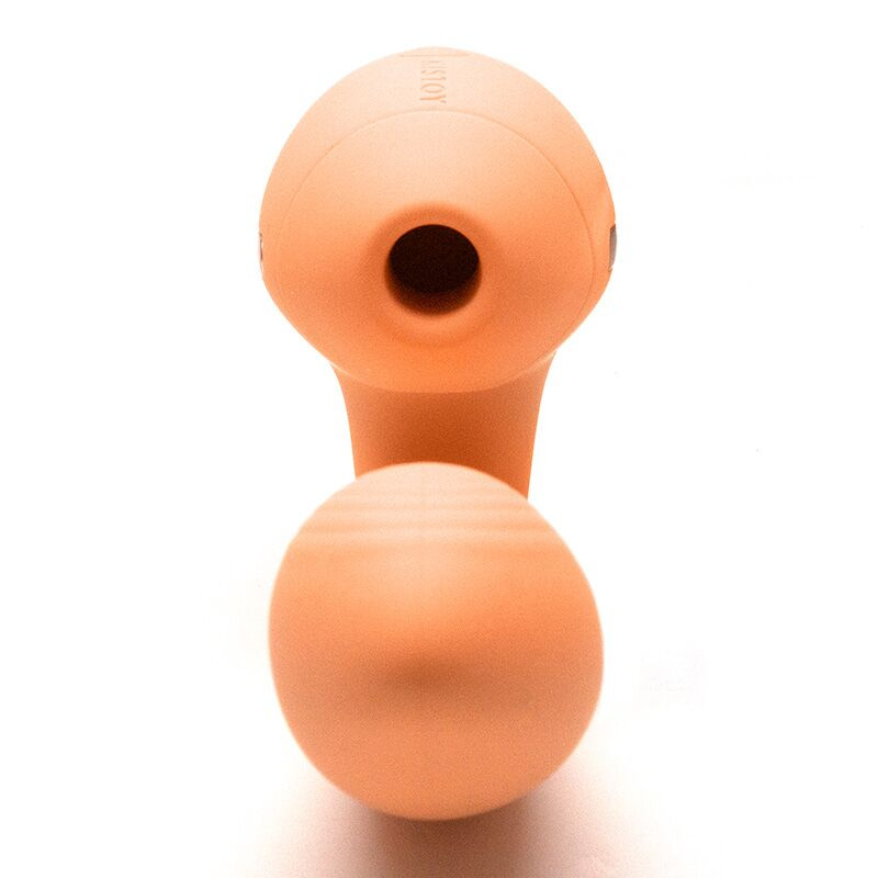 Вакуумний вібратор KISTOY Tina Mini Orange, вагінально-кліторальний фото 3
