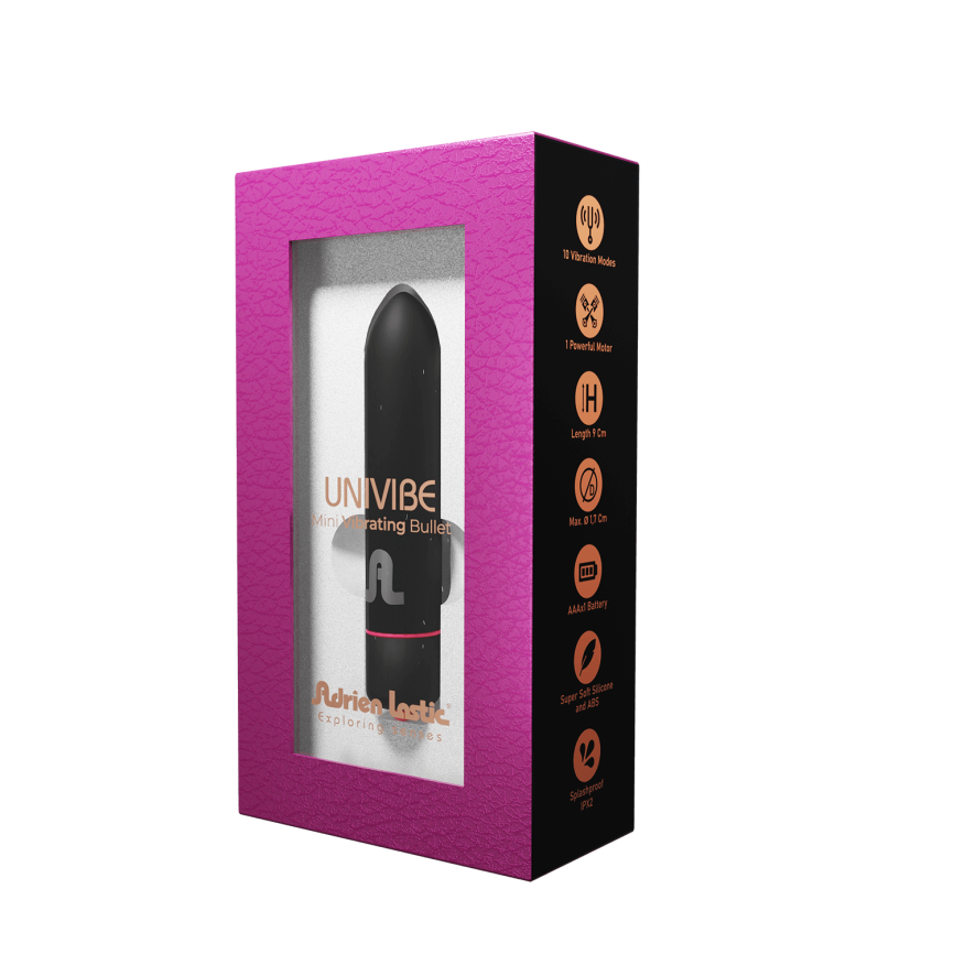 Віброкуля Adrien Lastic Univibe, 10 режимів роботи, силікон, на батарейках фото 4