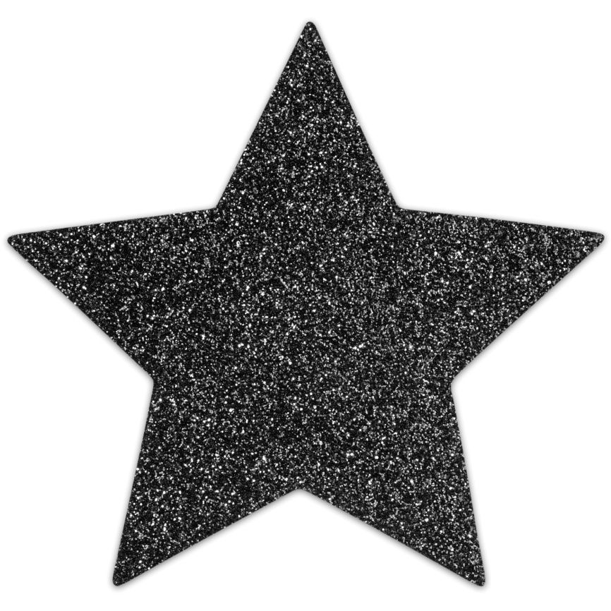 Пестіс - стикини Bijoux Indiscrets - Flash Star Black, наклейки на соски фото 2