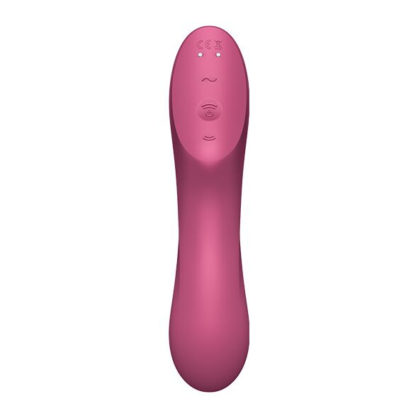 Вакуумний стимулятор із вібрацією Satisfyer Curvy Trinity 3 Red фото 4