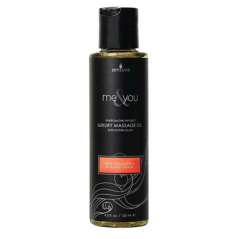 Масажна олія Sensuva Me&You Wild Passion Fruit & Island Guava (125 мл) з феромонами фото 1