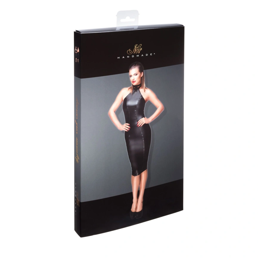 Платье-карандаш с мокрым эффектом Noir Handmade F160 Powerwetlook pencil dress, S фото 6