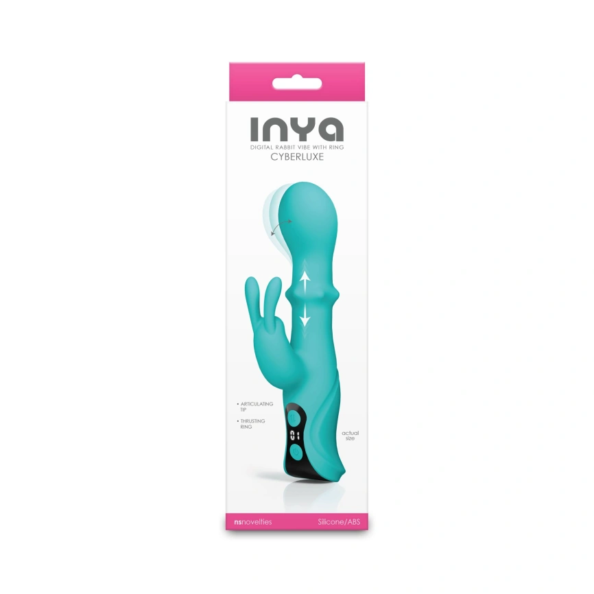 Вибратор-кролик NS Novelties INYA - Cyberluxe - Aqua фото 3