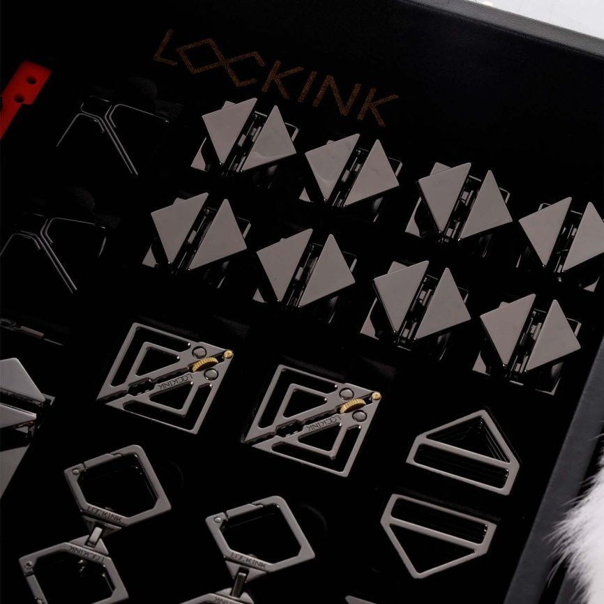 БДСМ-набір LOCKINK All-in-1 BDSM Play Kit, чорний, ремені, маска, кляпи, анальні пробки, свічки фото 5