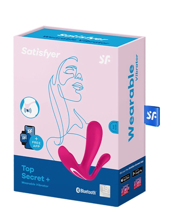 Двойной смарт-вибратор в трусики Satisfyer Top Secret+ Pink фото 6