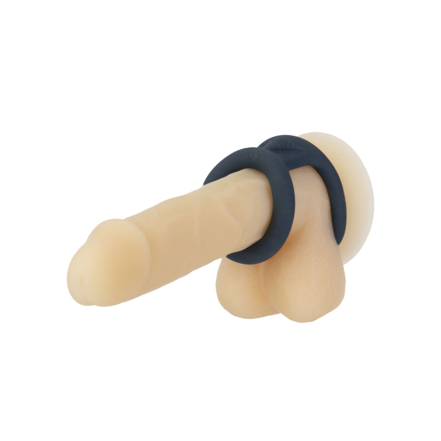 Подвійне ерекційне кільце LUX Active – Tug – Versatile Silicone Cock Ring фото 5