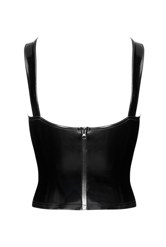 Корсет Noir Handmade F379 Dominae Frontbind PVC Corset Top S фото 7