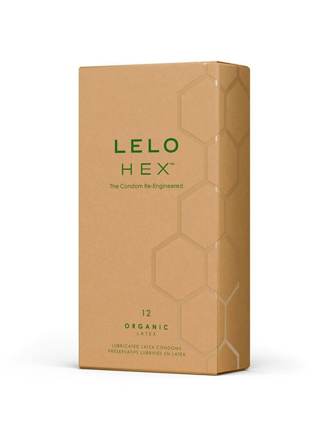 Презервативи LELO HEX Condoms Organic 12 Pack, тонкі та суперміцні фото 1